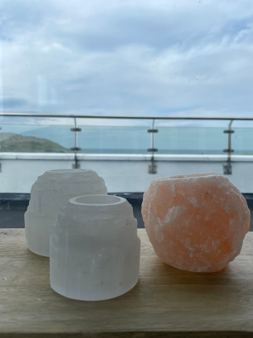 Salt Stone Tealight Holder