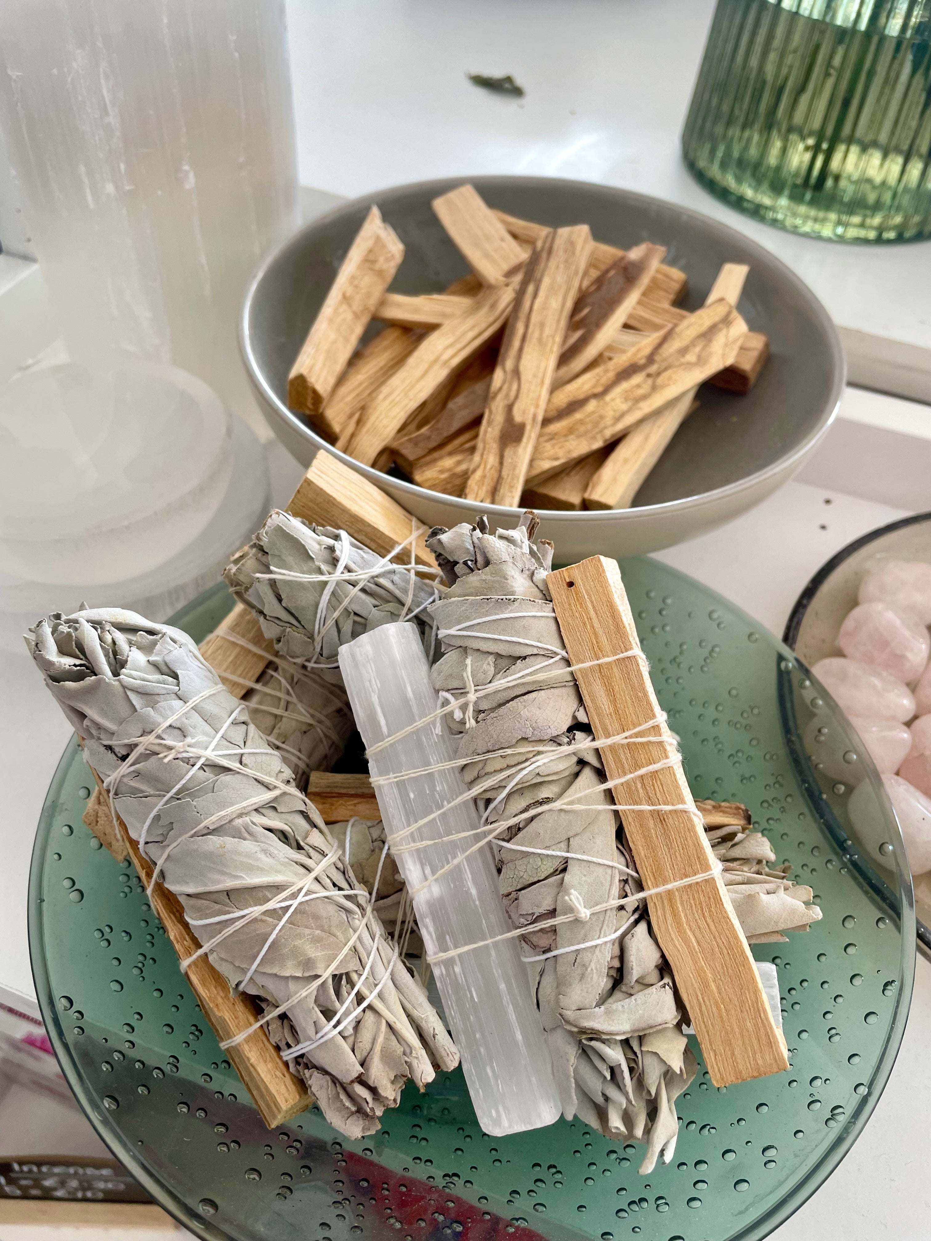 Palo Santo, Sage & Selenite Bundle
